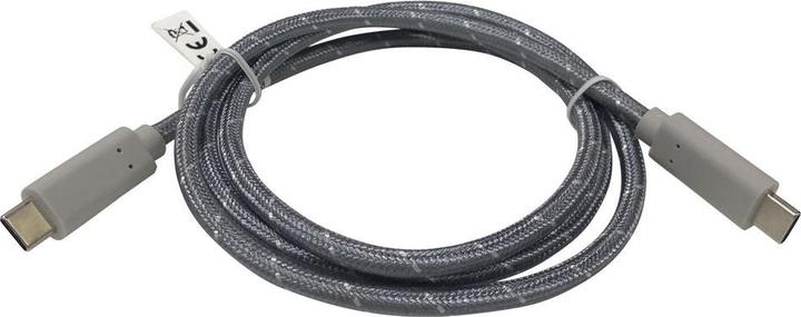 RND Electronics Kabel, USB C-Stecker - USB C-Stecker, 1m, USB 3.1, Grau (1 m, USB 3.1)