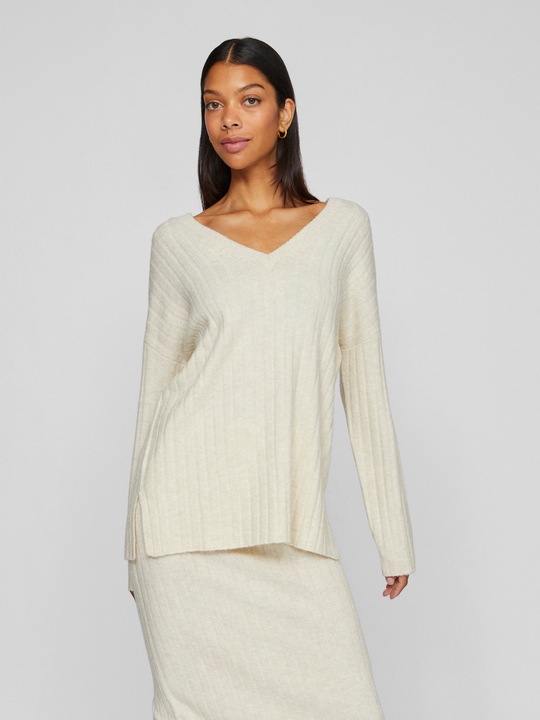 Image du produit Vila Pull en tricot col V (L)