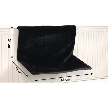 Hamac de radiateur beeztees Sleepy pour chat - noir