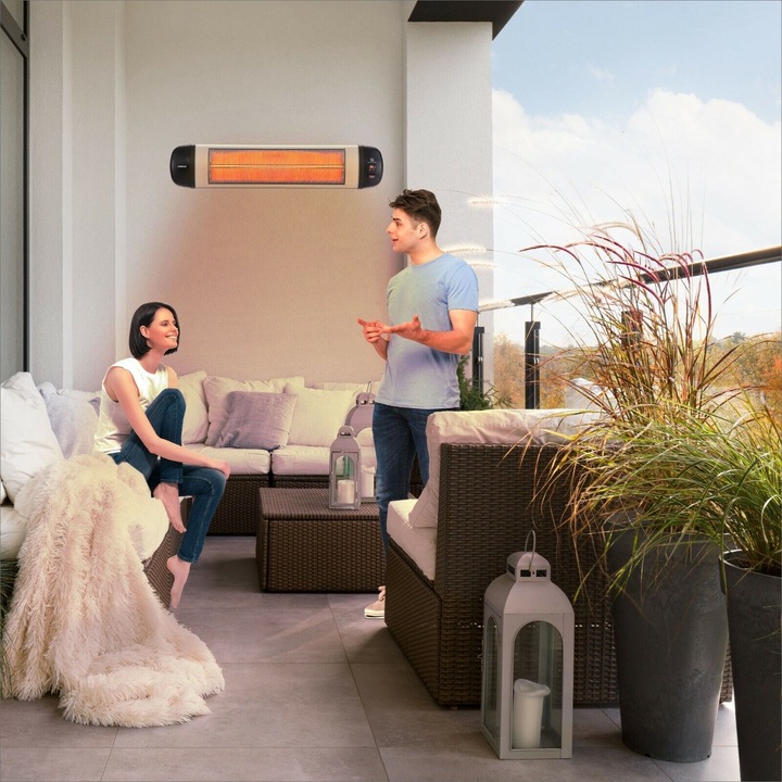 Actual product image Arebos Infrared heater 2500 W with remote control (2500 W)