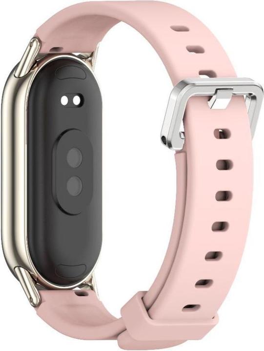 Image du produit 4Kom Tech-Protect IconBand Classic Strap für Xiaomi Smart Band 8 / 9 / 10 / NFC - Rosa (100% silicone)
