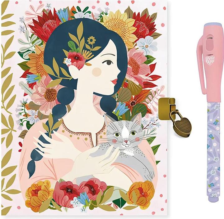 Djeco Diario segreto Oana (Righe, Copertina rigida)