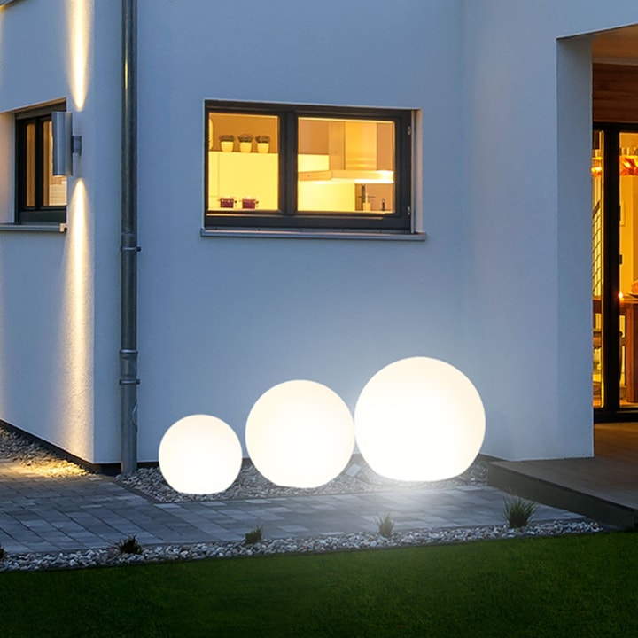 Produktbild s.luce Globe Set Garten Kugelleuchten (1680 lm, E27, IP54)