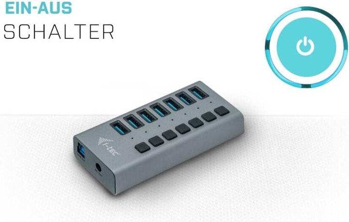 Image du produit i-tec U3CHARGEHUB7 (USB-B, 7 Ports)