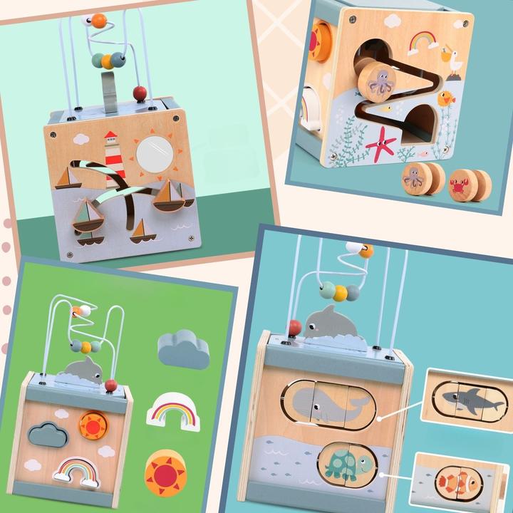 Produktbild Hermex 5in1 Aktivitäts-Holzwürfel