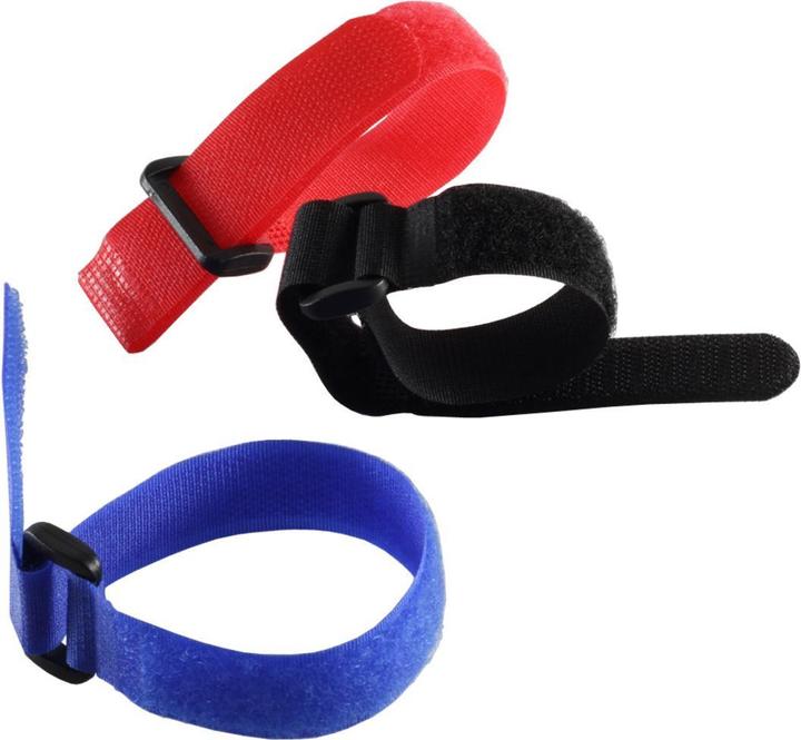 Actual product image Shiverpeaks 18-10004 strap cable tie Black (Plastic cable ties, 250 mm, 9 pcs.)