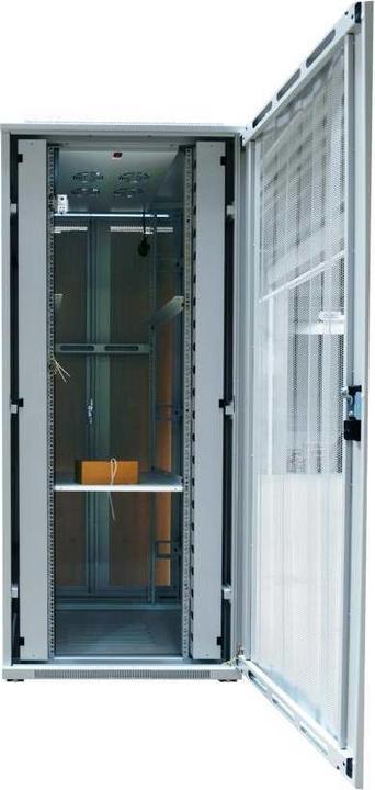 Image du produit Allnet 19 Armoire 22U L800 / P1200mm *gris clair* SNB-Série portes en tôle perforée (22 HE, Rack 19 pouces)