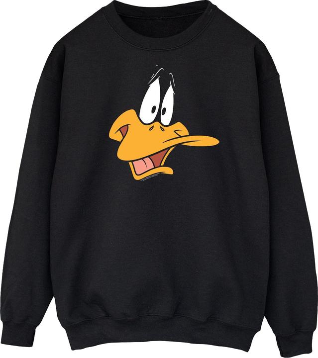 Produktbild Looney Tunes Mens Daffy Duck Face Cotton Sweatshirt (L)