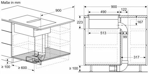 Image du produit Bosch Hausgeräte HEZ9VDSB2 + PVQ711F15E, PVQ711GA7
