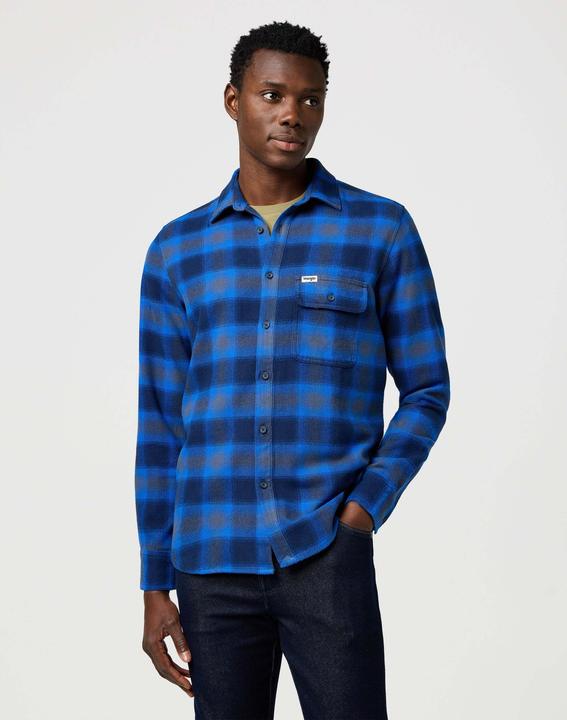 Image du produit Wrangler Langarmhemd 1 Pkt Indigo Shirt (M)