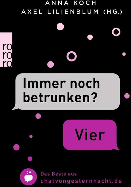 Produktbild Immer noch betrunken? - "Vier (Deutsch, Anna Koch, Axel Lilienblum, 2018)