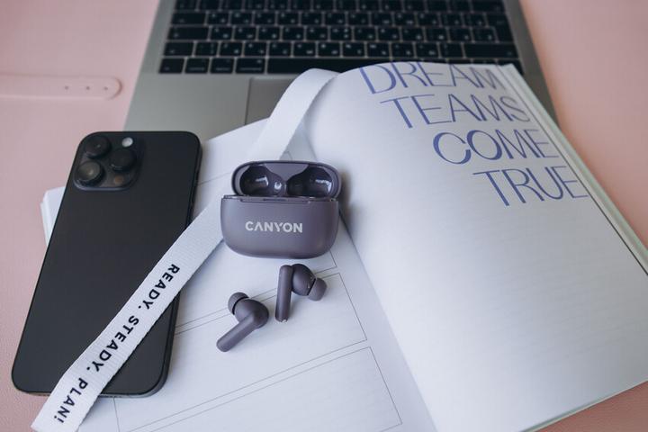Immagine prodotto Canyon TWS-10, On Go, 10 ANC, cuffie in-ear Bluetooth True Wireless, stazione di ricarica in (ANC, 2 h, Senza fili)