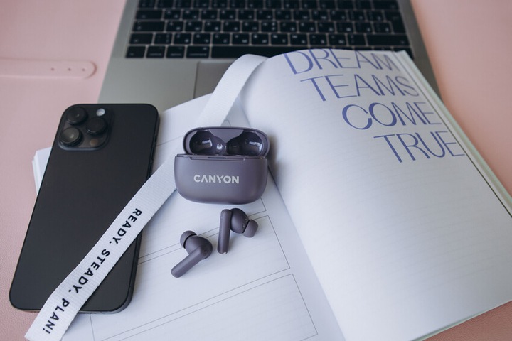Actual product image Canyon TWS-10, On Go, 10 ANC, True Wireless Bluetooth in-ear headphones, charging station in (ANC, 0.83 h, Wireless)