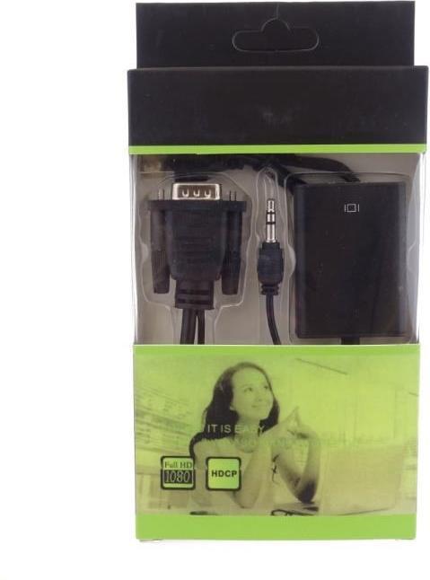 Image du produit PremiumCord VGA+audio elektronickÃ½ konvertor na rozhranÃ HDMI FULL HD 1080p (Audio, VGA, 20 cm)