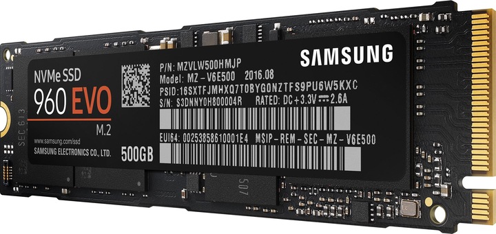 Actual product image Samsung 960 Evo (500 GB, M.2)