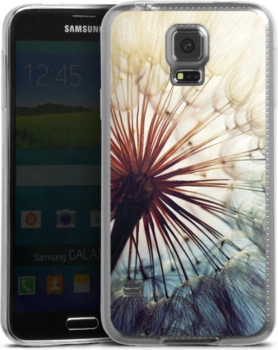 Produktbild DeinDesign Slim Case für Samsung Galaxy S5 Silikon Hülle Ultra Dünn Handyhülle Blumen Fotografie Pusteblume (Samsung Galaxy S5)