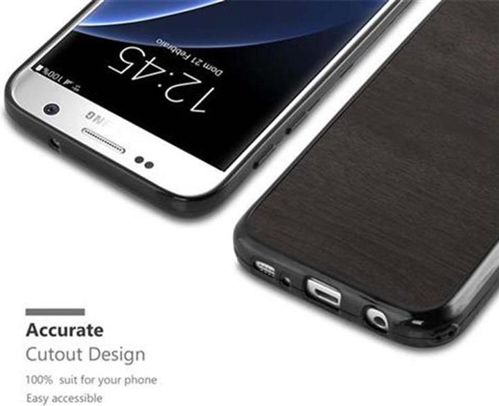 Produktbild Cadorabo TPU Wooden Cover (Samsung Galaxy S7)