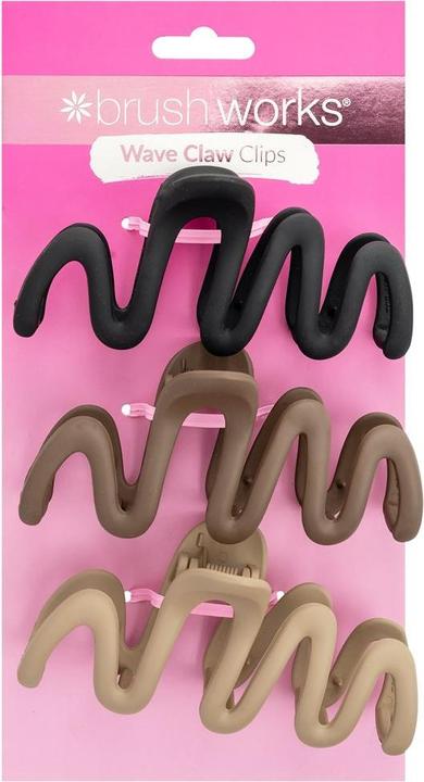 Actual product image Brush Works Wave Claw Clips (3 pcs.)