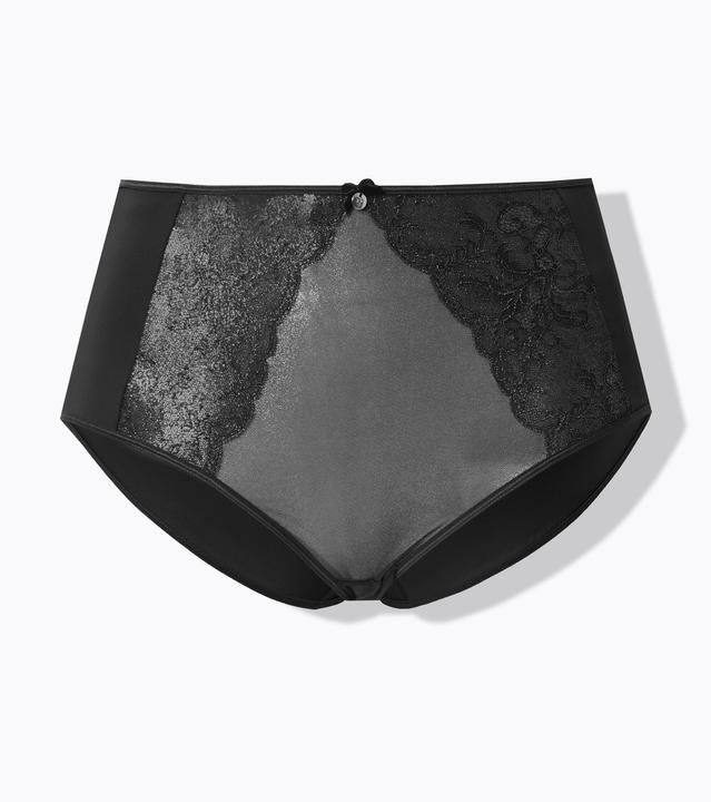 Produktbild Ulla Popken Maxislip, Silber-Schimmer, Spitze (60, Einzelpack)