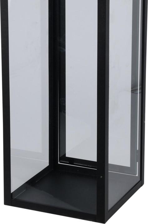 Produktbild Mojawo 2tlg Metall Laternen Set Schwarz Gartenlaterne Windlicht H50/40cm
