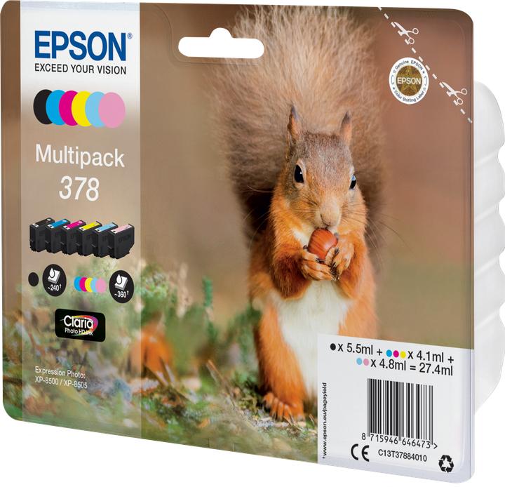 Produktbild Epson 378 Claria Photo HD Multipack (M, C, Y, BK, LC, LM)