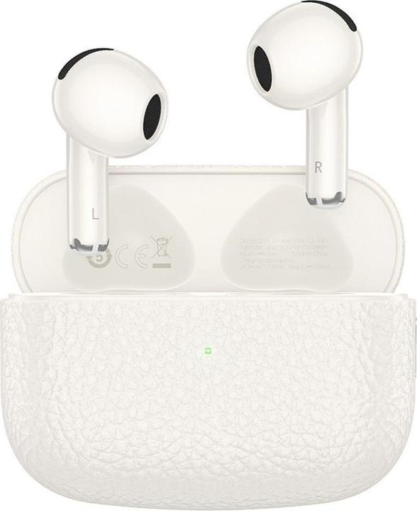 Actual product image Hoco Wireless headphones wireless earphones bluetooth TWS EQ15 milky white (6 h)