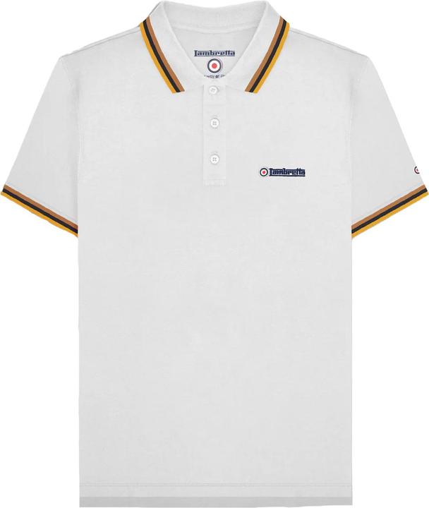 Gold, Marineblau, Tabak, Weiss