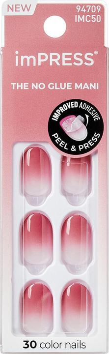 Produktbild KISS Self-Adhesive Nails Impress Color Nails Beat The Heat - 30 Pieces (Kunstnägel)