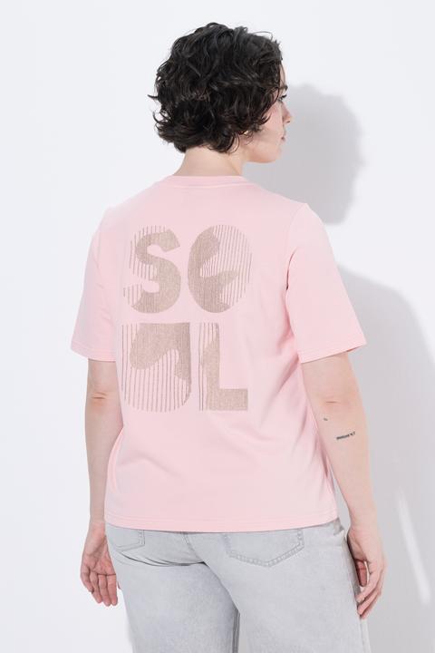 Produktbild Ulla Popken Sweatshirt, Metallic-Stickerei, Rundhals, Halbarm (46, 48)