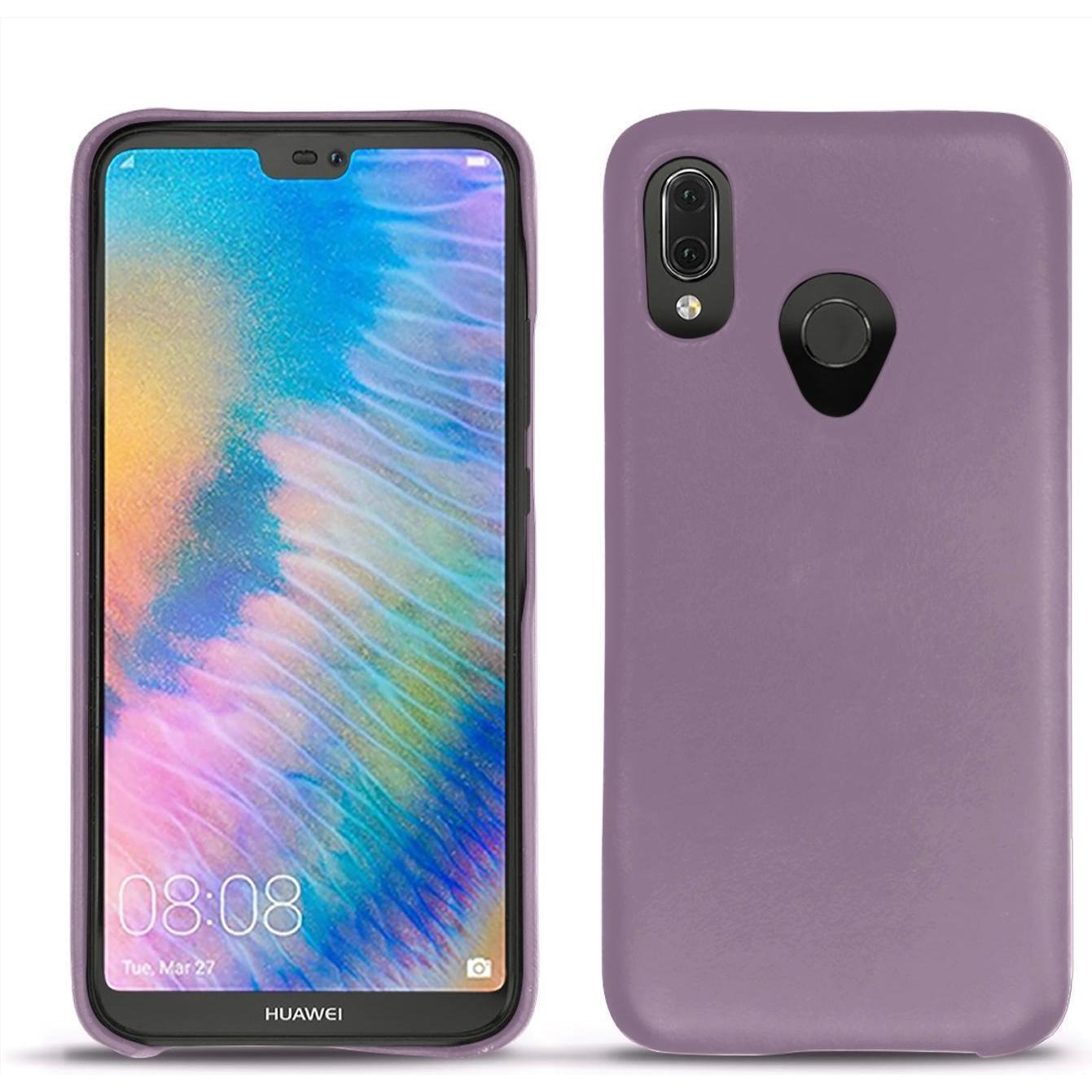 Noreve Lederschutzhülle (Huawei P20 Lite), Smartphone Hülle, Violett