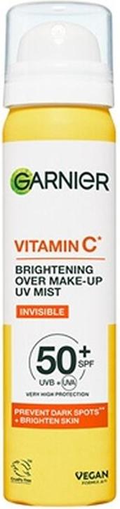 Garnier Vitamin C Brightening Over Make-Up UV Mist (Sonnenspray, SPF 50+, 75 ml)