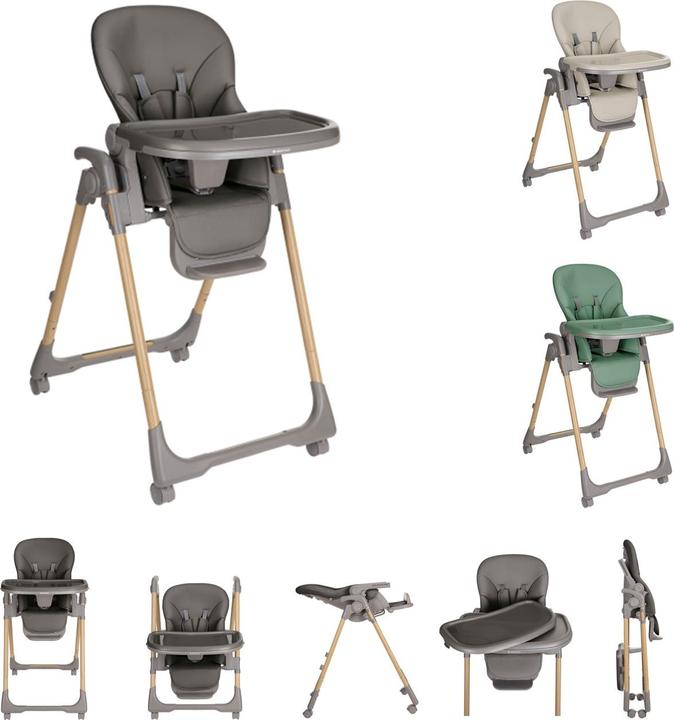 Immagine prodotto Kikkaboo Seggiolone Olive ruote (Seggiolone)