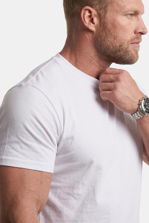 Actual product image Men+ T-Shirts, 2er-Pack, Bauchfit, Basic, Halbarm (6XL)