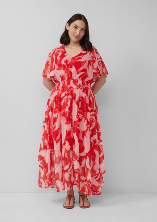 Image du produit S.Oliver Kleid Maxikleid aus Chiffon mit gesmokter Taille (48)