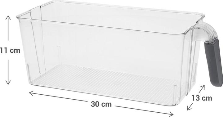 Actual product image Storage Solutions Fridge storage box with handle. 30 x 13 x 11 cm