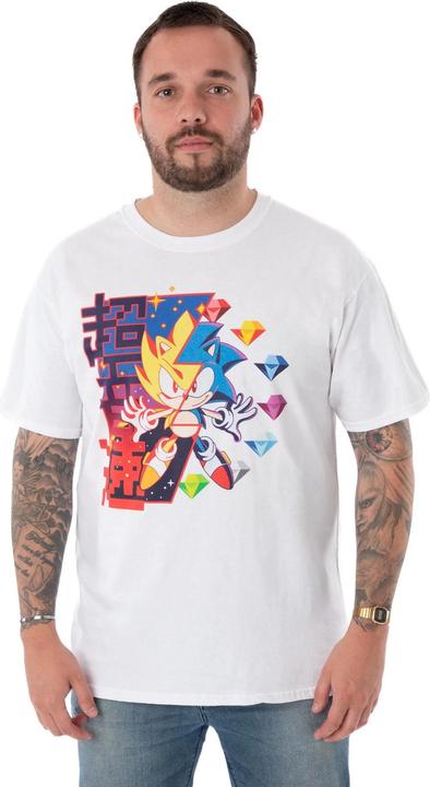 Immagine prodotto Sonic The Hedgehog Maglietta Diamante Uomo (XXL)