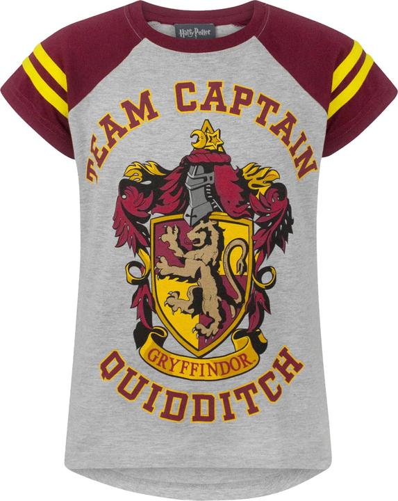 Immagine prodotto Maglietta da ragazza con maniche corte da capitano della squadra di Quidditch (140)