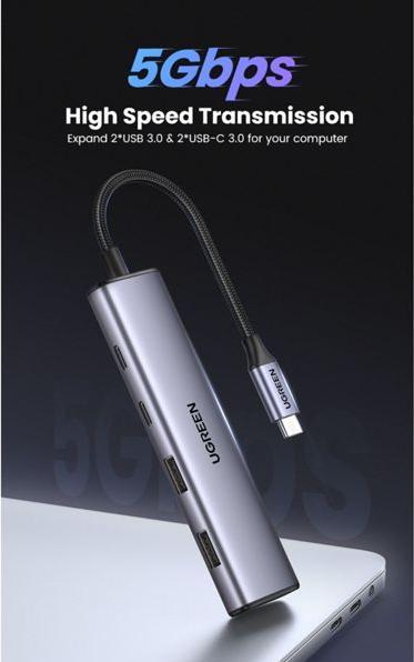 Image du produit Ugreen CM473 (USB-C, 4 Ports)