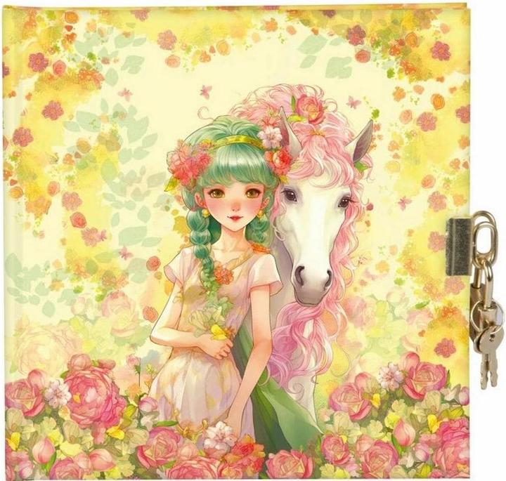 Goldbuch Tagebuch Akira, Motiv: Pferde, Medienformat: 17 x 17 (17 x 17 cm, Blanko)