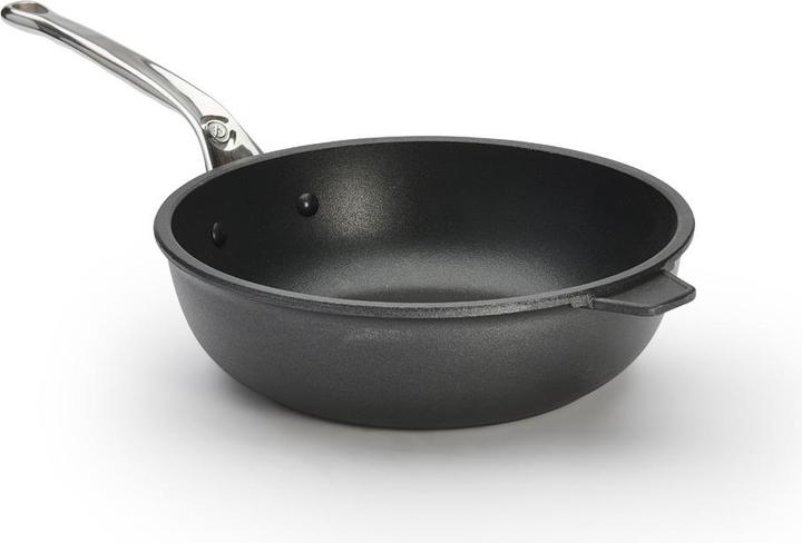 Produktbild de Buyer Choc Extreme Sauteuse Antihaft mit Edelstahlgriff, Induktion (Bratpfanne, Aluminium, 24 x 12 cm)