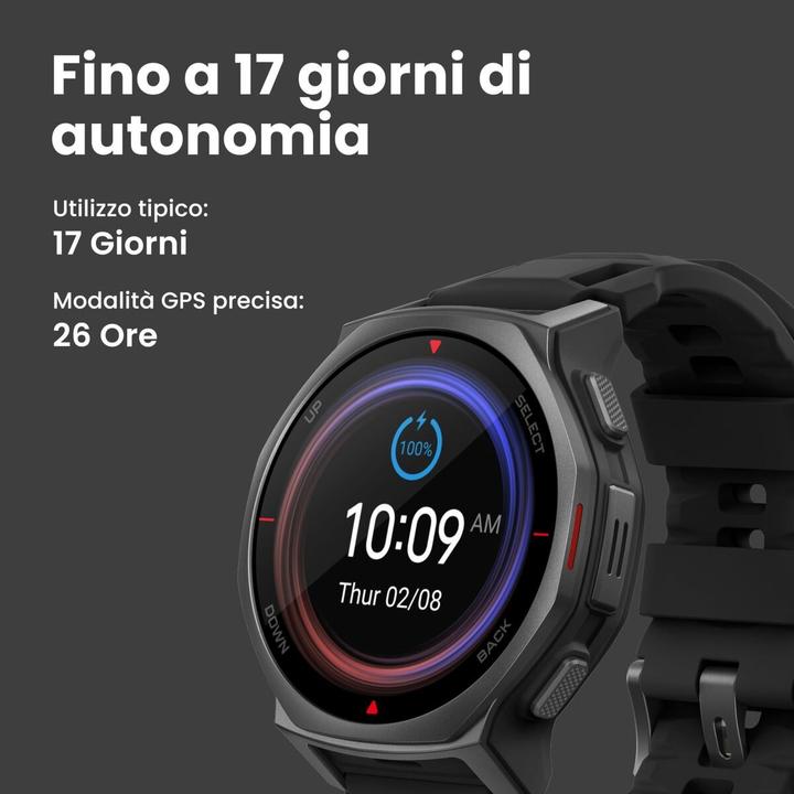 Image du produit Amazfit T-Rex 3 Pro, 44mm, Tactical Black Smartwatch (44 mm)