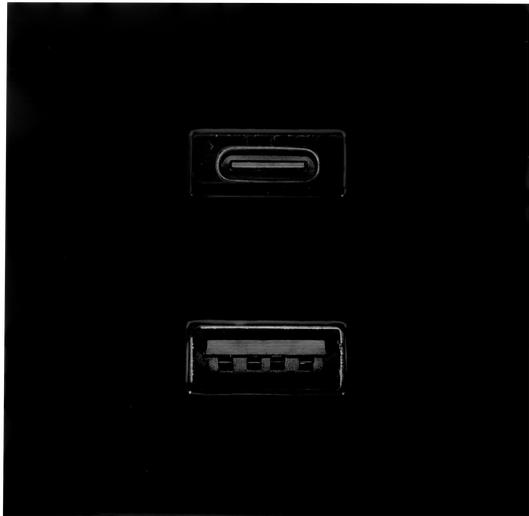 Shelly USB charger for Wall Display Stand Black