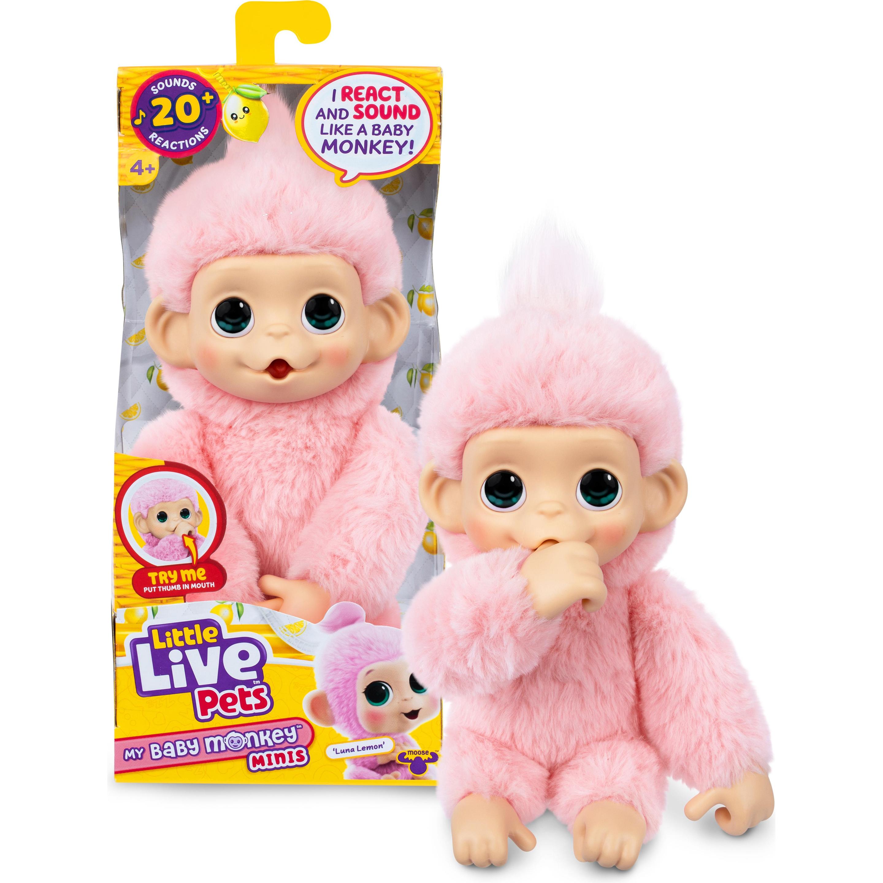 Little Live Pets - My Baby Mini Monkey Pink Lemonz (26764)