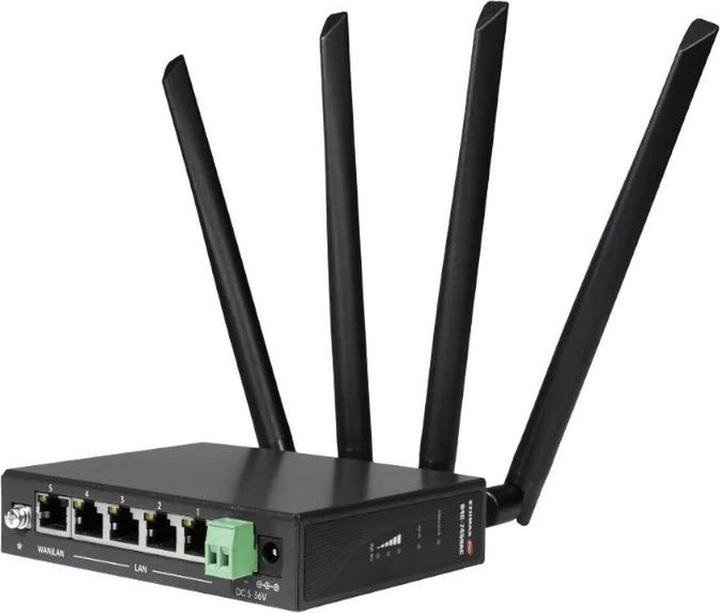 Produktbild edimax WL-Router D4G-7459AC (Industr. DIN Rail 4G LTE AC1200