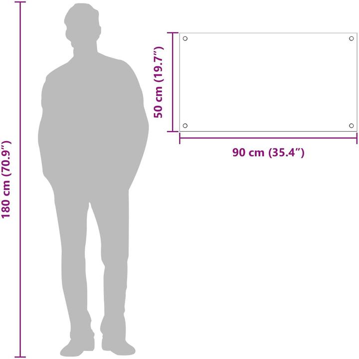 Actual product image vidaXL Kitchen backsplash