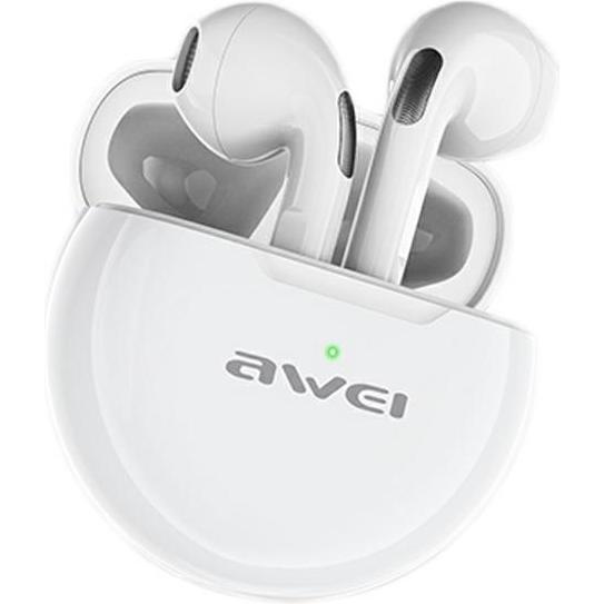 Awei słuchawki Bluetooth 5.0 T17 TWS+ stacja dokująca biały/white (ANC, 2.50 h, Docking, Senza fili), Cuffie, Bianco