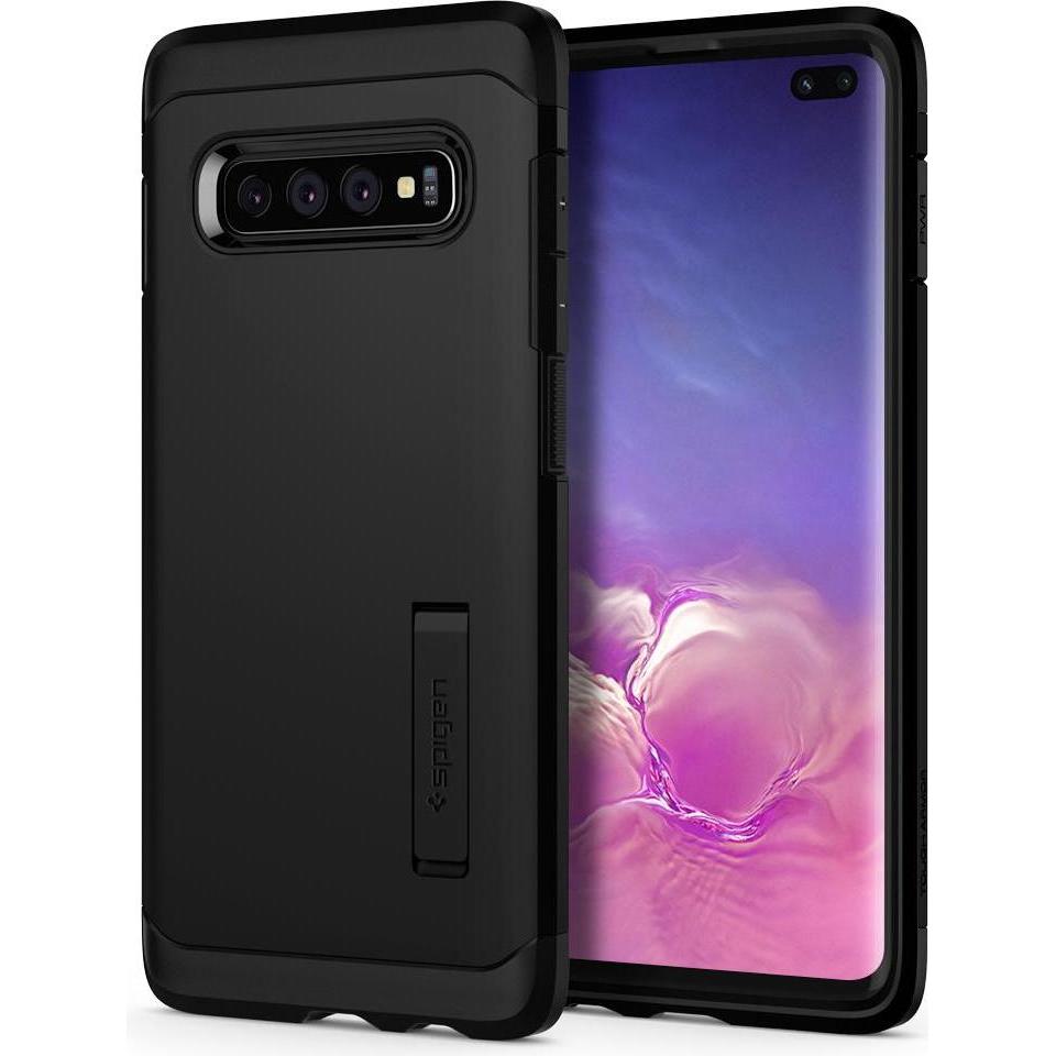 Spigen Tough Armor (Samsung Galaxy S10+), Smartphone Hülle, Schwarz