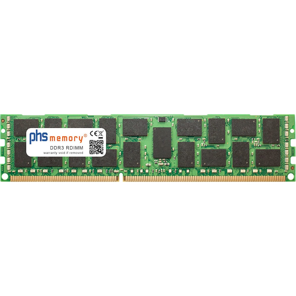 PHS-memory 32GB RAM Speicher für Gigabyte GS-R22PDT (E5-2600 v2) DDR3 RDIMM 1600MHz PC3L-12800R (1 x 32GB), RAM Modellsp...