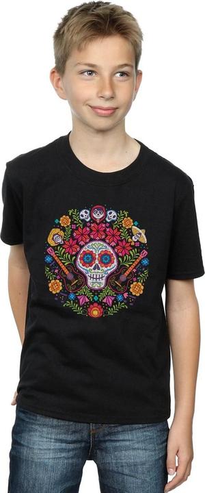 Immagine prodotto Disney Coco Embroidered Skull Print Maglietta Ragazzi (128)