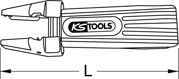 Actual product image KS Tools Insulation stripping knife, 0,5-16,0mm² (137 mm)